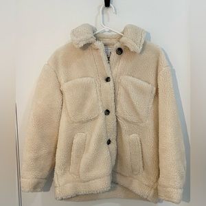 Topshop faux shearling coat